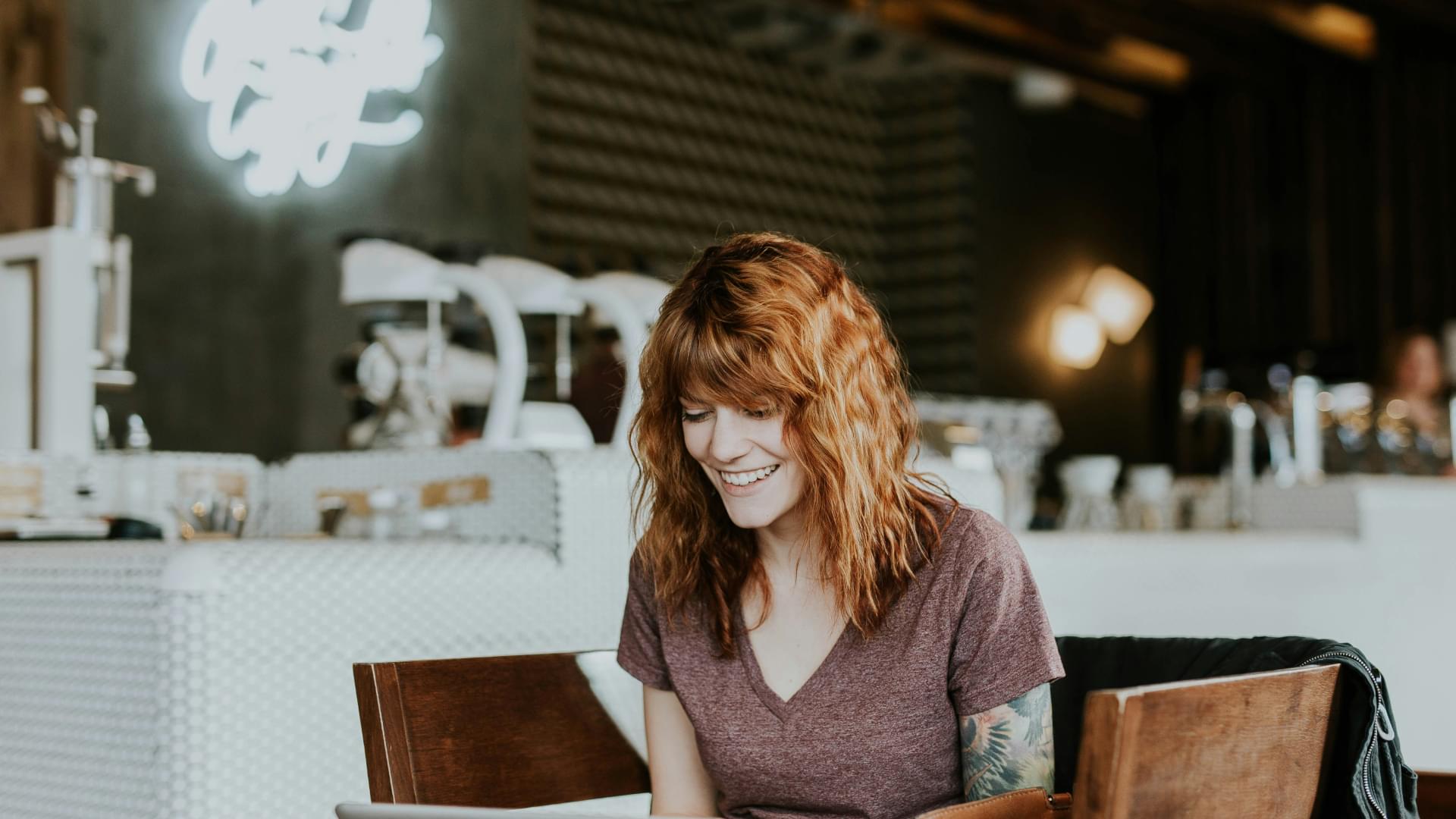 women smiling