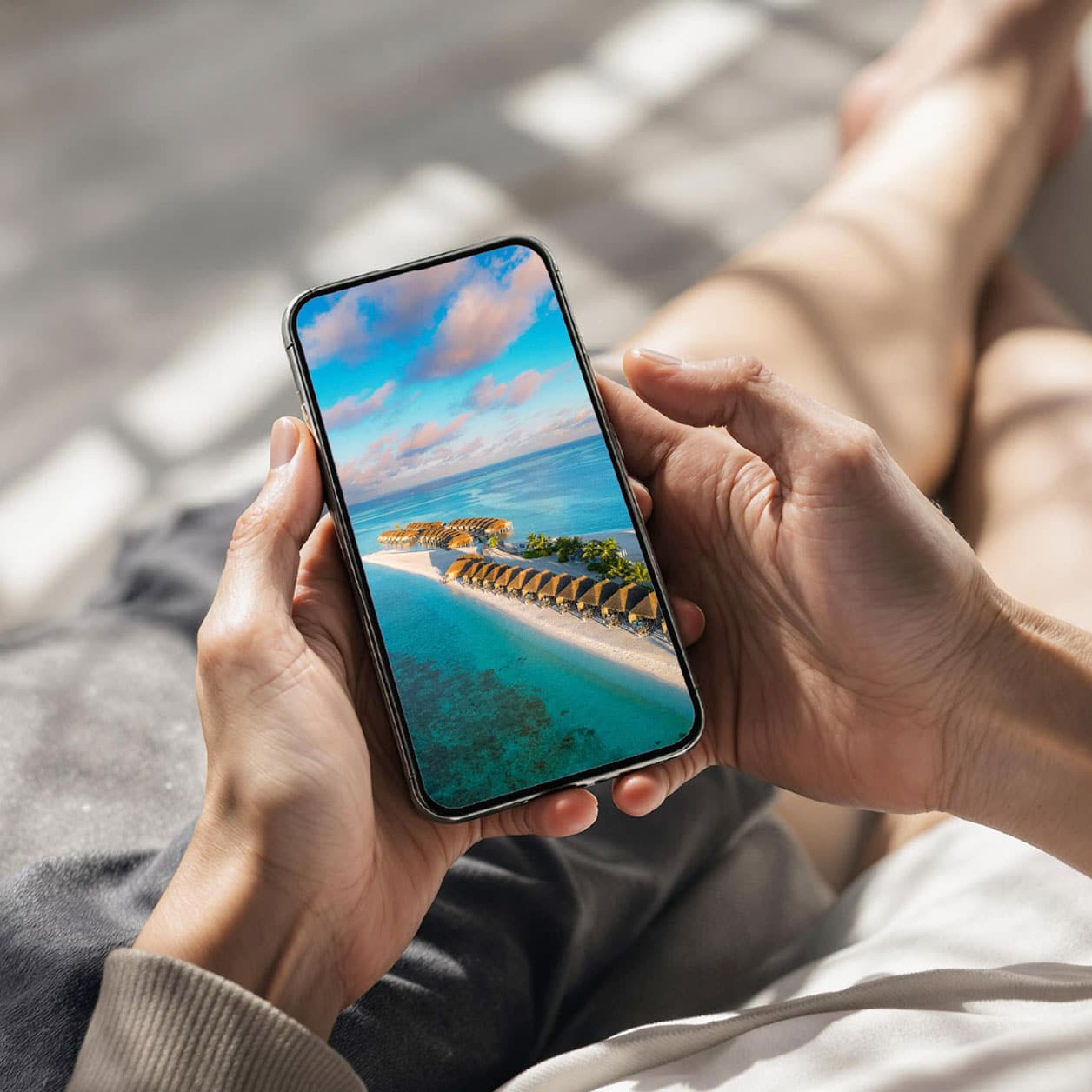 travel image on phone