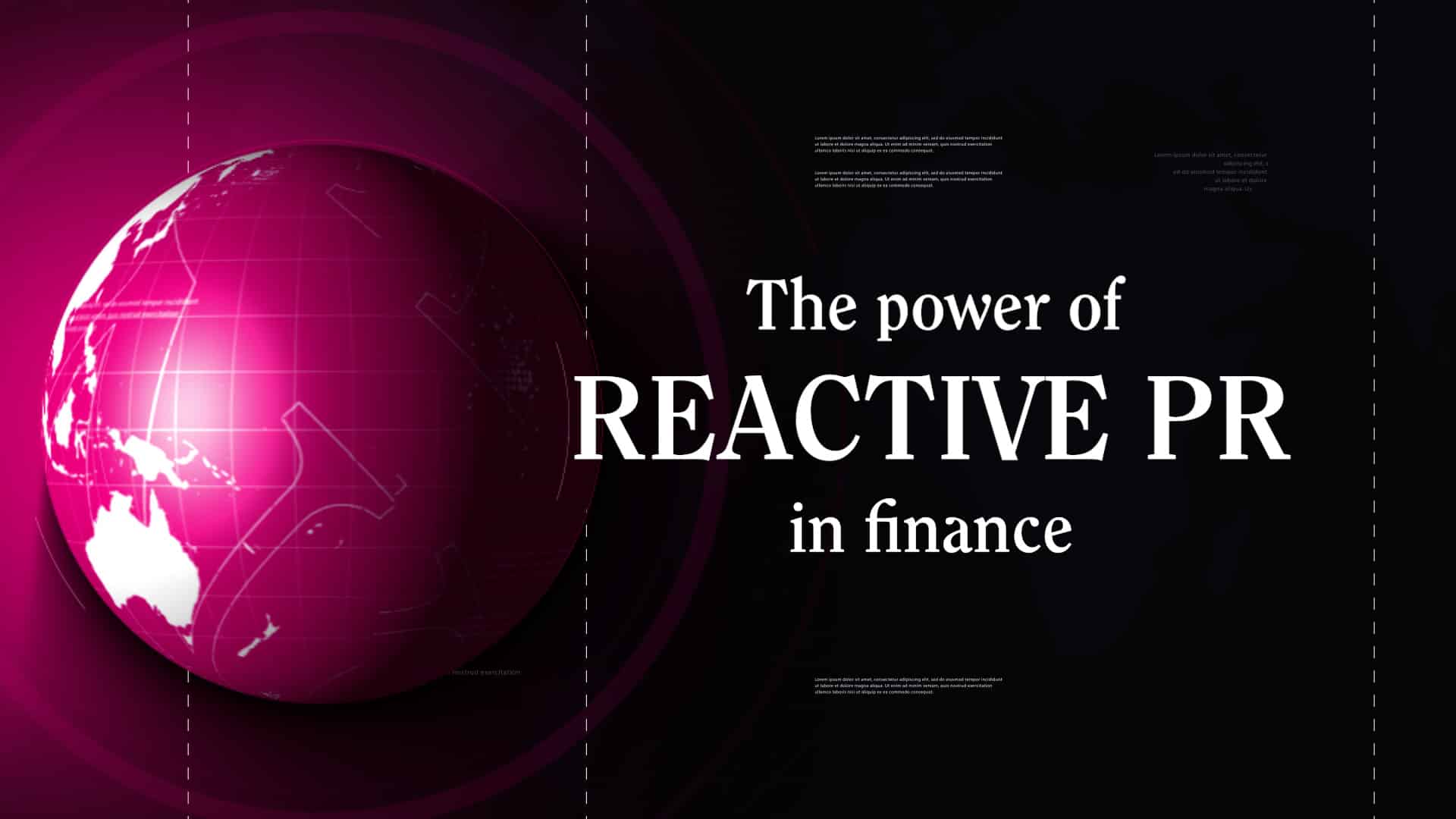 The Power of Reactive PR in Finance