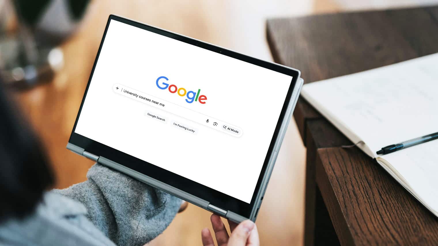Search website on tablet