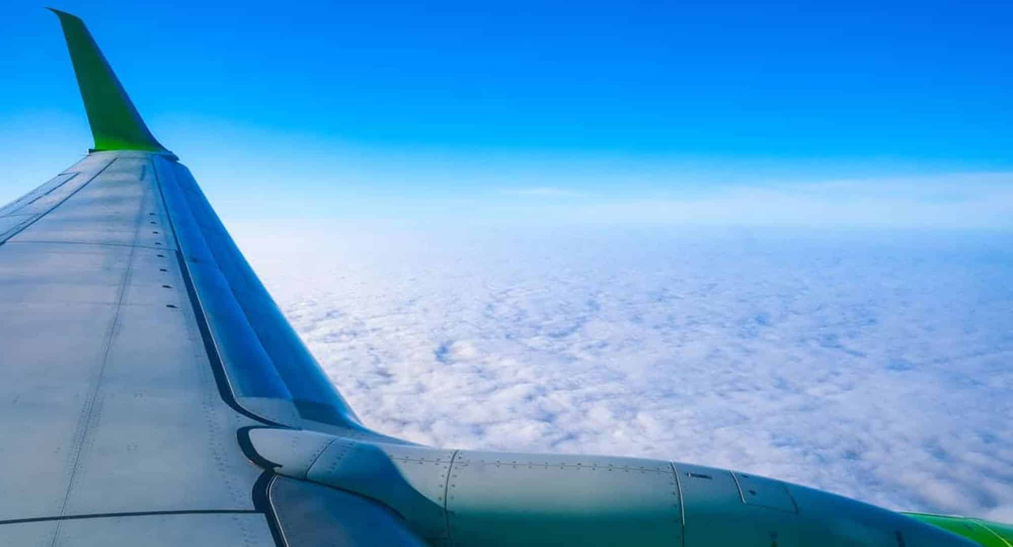 plane in the sky