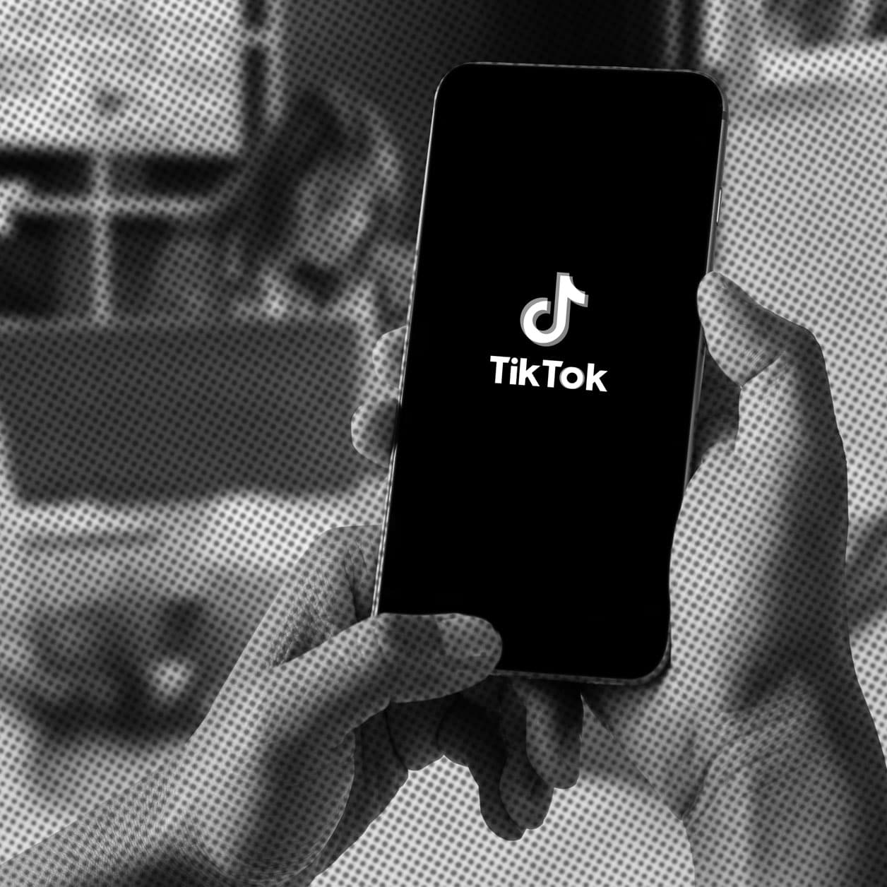 TikTok image on phone