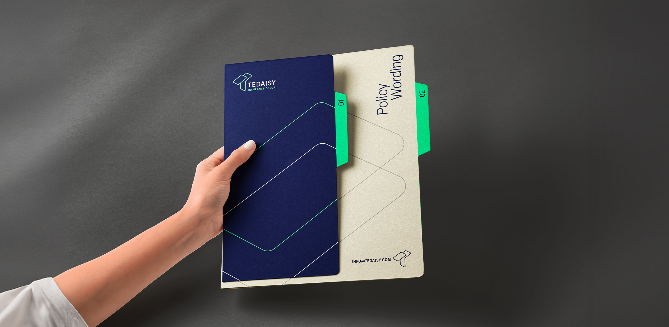 Policy Wording folder mockup