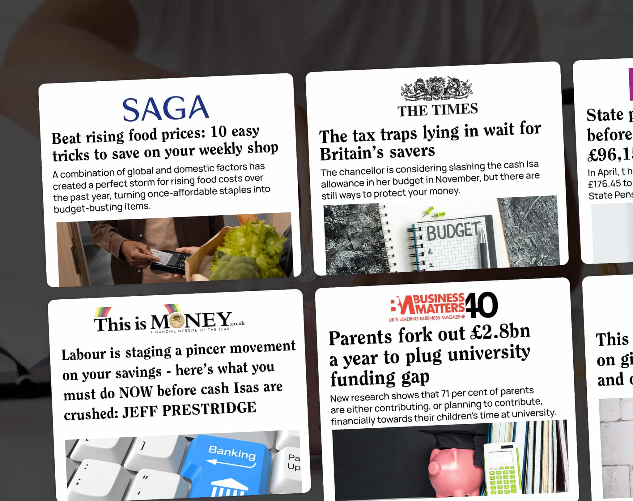 Financial PR articles