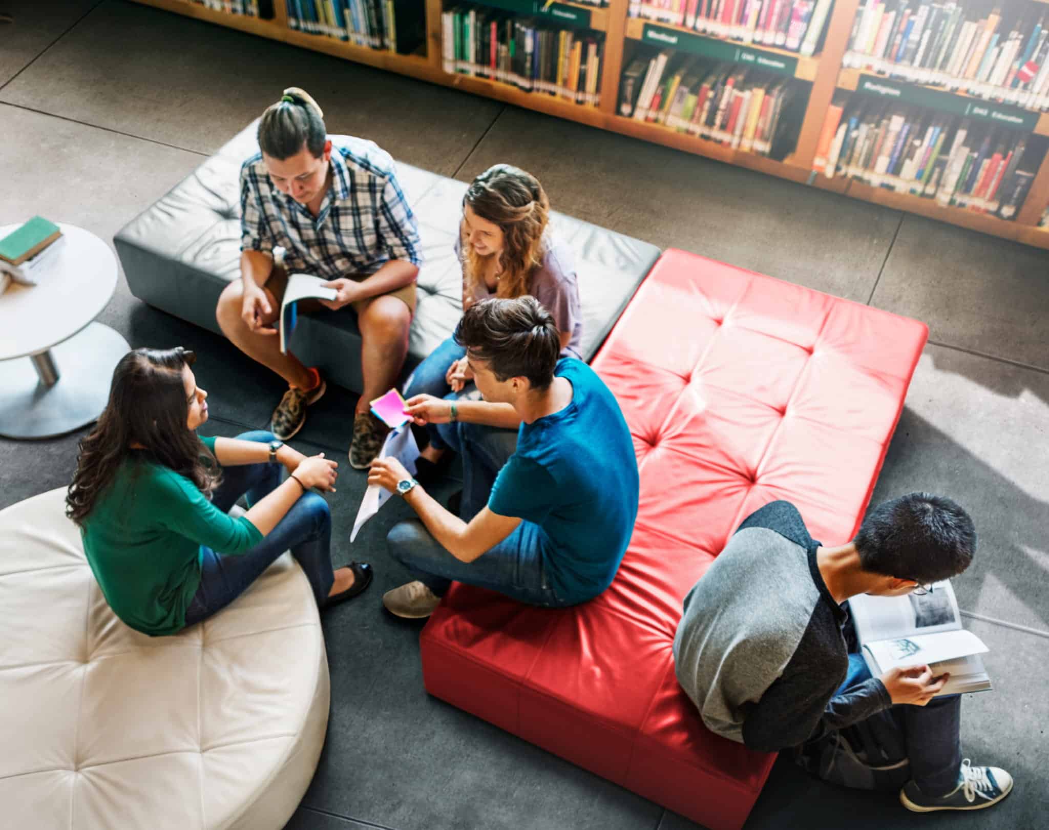 Students talking together