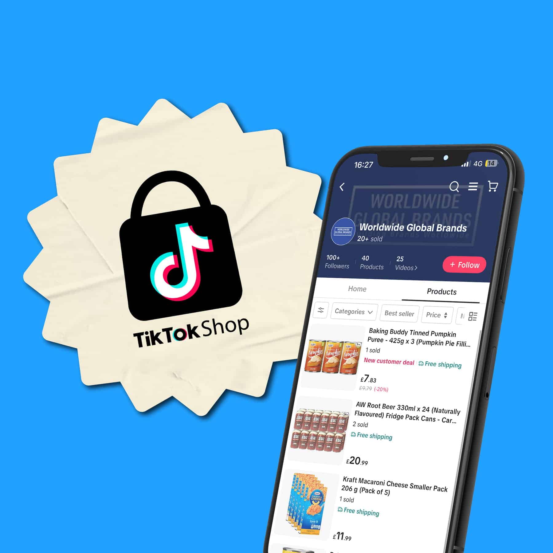 Tiktok shop mock up