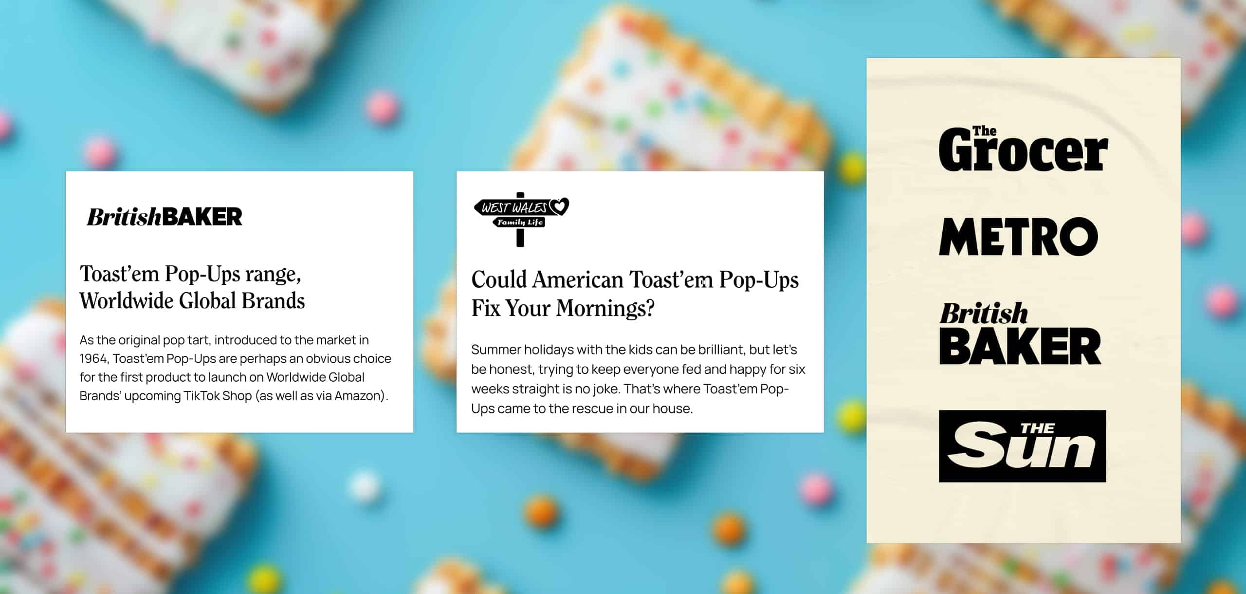 Press clippings for worldwide global brands