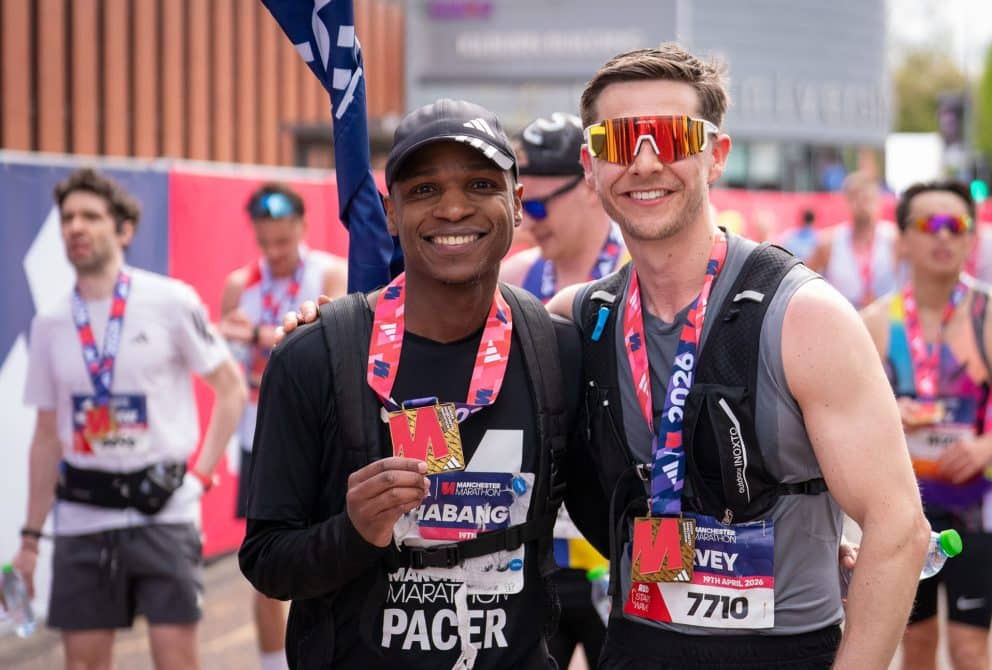 runners at manchester marathon